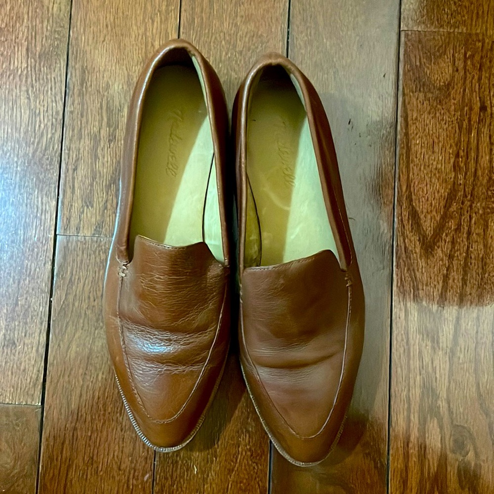 Gently Used Brown leather Madewell Loafers Wmns 8.5
